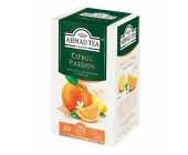 Чай травяной Ahmad Tea со вкусом и ароматом апельсина и лимона, 20х2г, в пакетиках с ярлычками | OfficeDom.kz