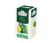 Чай травяной Ahmad Mint Cocktail со вкусом мяты и лимона, 20 х 2 г, в пакетиках с ярлычками | OfficeDom.kz