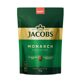 Кофе растворимый Jacobs Monarch, 75г, вакуумная упаковка - Officedom (1)