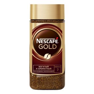 Кофе растворимый Nescafe Gold, 190г, стеклянная банка - Officedom (1)