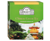 Чай зеленый Ahmad Tea Chinese Green Tea (Китайский зеленый чай), 100х1,8г, в пакетиках с ярлычками | OfficeDom.kz