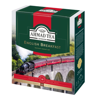 Чай черный Ahmad English Breakfast, 100х2г, в конвертах из фольги - Officedom (1)