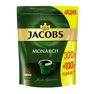 Кофе растворимый Jacobs Monarch, 300+100 г, вакуумная упаковка - Officedom (1)