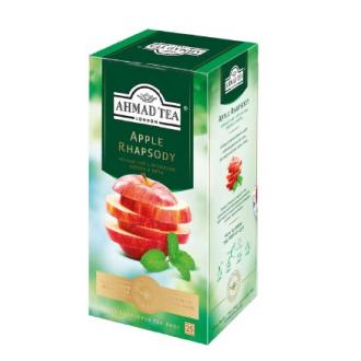 Чай черный Ahmad Tea Apple Rhapsody с ароматом яблока и мяты, 25х1,5г, в конвертах из фольги - Officedom (1)