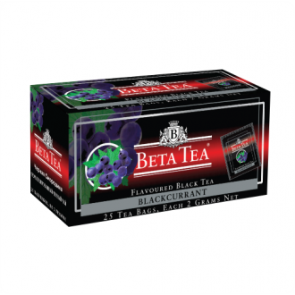 Чай черный Beta Tea Blackcurrant Смородина, 25х2г, пакетированный - Officedom (1)