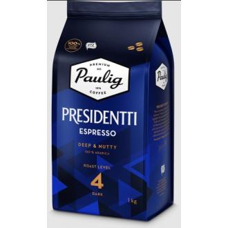 Кофе в зернах Paulig Presidentti Espresso, 1000г, в пакете - Officedom (1)