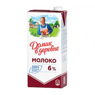 Молоко Домик в деревне, 6% жирности, 928мл - Officedom (1)