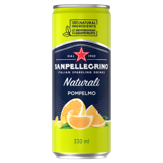 Напиток сокосодержащий San Pellegrino Pompelmo газированный, грейпфрут, 0,33 л, ж/<wbr>б - Officedom (1)