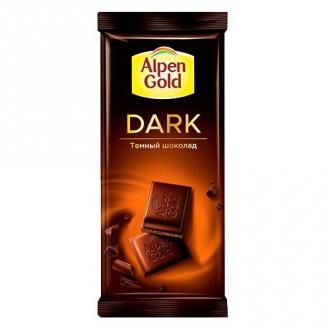 Плиточный шоколад Alpen Gold Dark, темный, 85 г - Officedom (1)