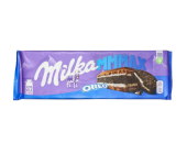 Шоколад молочный Milka Oreo, со вкусом ванили и печенья, 300 г | OfficeDom.kz