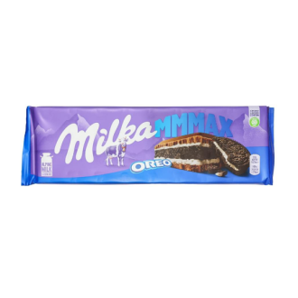 Шоколад молочный Milka Oreo, со вкусом ванили и печенья, 300 г - Officedom (1)