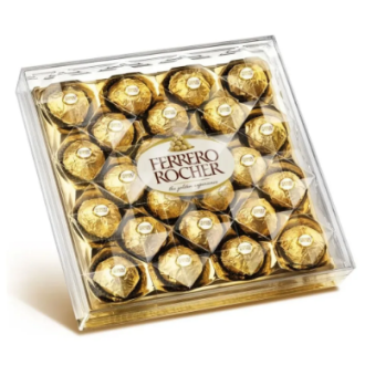 Набор конфет Ferrero Rocher Т24, пластик. коробка, 24 шт, 300г - Officedom (1)