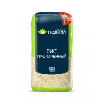 Рис пропаренный Гудвилл, мягкая упаковка, 800 г - Officedom (1)