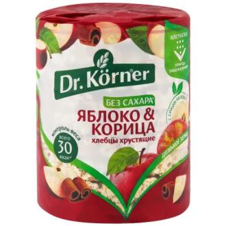 Хлебцы Dr.Korner Злаковый коктейль яблоко и корица, 100 г - Officedom (1)
