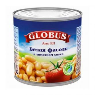 Фасоль белая в томатном соусе Globus, 425 мл - Officedom (1)