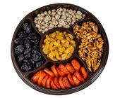 Набор сухофруктов и орехов (изюм белый, курага, чернослив, грецкий орех, арахис в кунжуте), 800г | OfficeDom.kz