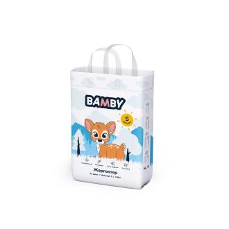 Подгузники детские Bamby, размер S, 72 шт, 4-8 кг - Officedom (1)