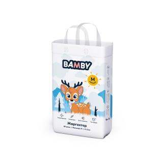 Подгузники детские Bamby, размер M, 60 шт, 6-11 кг - Officedom (1)