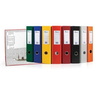 Папка-регистратор "Eco" А4 с бок. карманом, 70мм, серый - Officedom (1)