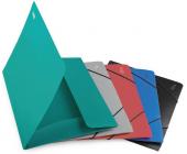 Папка для бумаг с резинками РР А4, серый | OfficeDom.kz