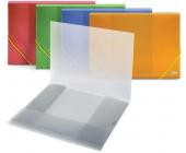 Папка для бумаг с резинками РР А4, прозр.-зеленый | OfficeDom.kz