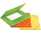 Папка д/<wbr>бумаг А4 на резинке карт. 300г/<wbr>м2,желтый | OfficeDom.kz