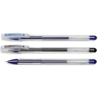 Ручка гелевая 0,5мм Partner, синий - Officedom (1)