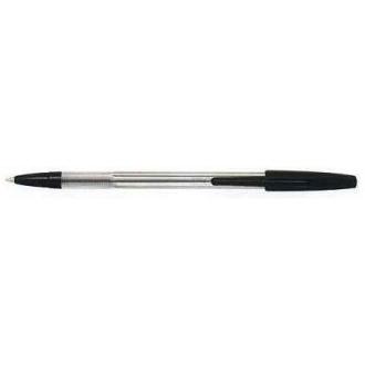 Ручка шариковая Pilot BPT-P 1 мм, прозрачный корпус, черный - Officedom (1)