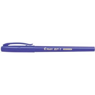 Ручка шариковая Pilot BP-1 Medium 1 мм, корпус синий, стержень синий - Officedom (1)