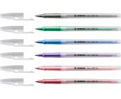 Ручка шариковая Stabilo liner 808 M, 0,45мм, зеленый (808M1036) | OfficeDom.kz