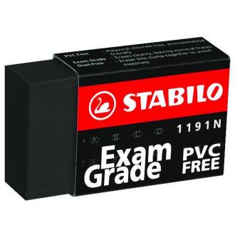 Стирательная резинка Stabilo Exam Grade, 3 шт/<wbr>уп, черная (1191BL3E) - Officedom (1)