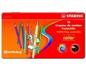 Карандаши цветные наточенные Stabilo "Color" 12 цв., металл. коробка (1812-77) | OfficeDom.kz