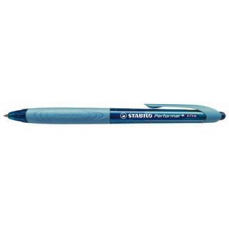 Ручка шариковая автомат. STABILO Performer+, 0,7 мм, синий, корпус голубой/<wbr>синий (328/<wbr>1-41) - Officedom (1)