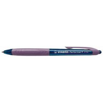 Ручка шариковая автомат. STABILO Performer+, 0,7 мм, синий, корпус голубой/<wbr>оранжевый (328/<wbr>1-41-2) - Officedom (1)