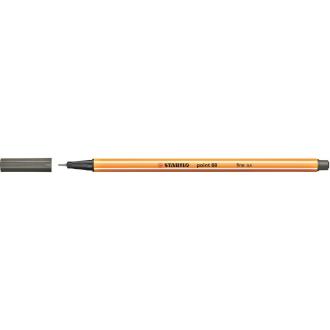 Ручка капиллярная 0,4мм point 88, темно-серый, Stabilo (88/<wbr>96) - Officedom (1)