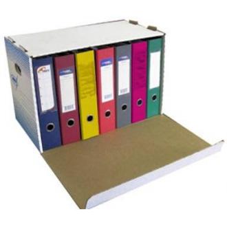 Коробка архивная KRIS АС-20, 530x338x306мм, с откидной крышкой, белый - Officedom (1)