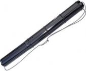 Тубус пластмассовый СТАММ ПТ01 телескопический, d-9см, 70-110 см, на шнурке, черный | OfficeDom.kz