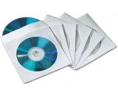 Конверт бумажный для CD-диска с окош.,100шт/уп.бел. | OfficeDom.kz