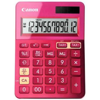 Калькулятор Canon LS-123K, 12 разрядов, 145x10x25 мм, розовый - Officedom (1)