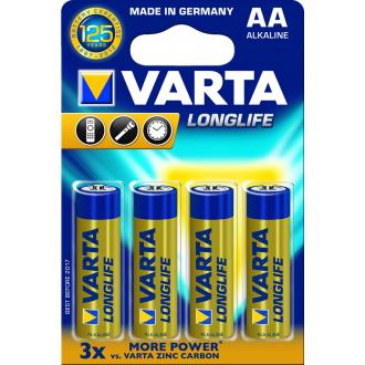 Батарейки Varta Longlife Mignon AA/<wbr>LR6, 4 шт/<wbr>уп - Officedom (1)