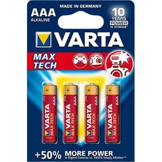 Батарейка Varta Max Tech Micro, AAA/<wbr>LR3, 4 шт - Officedom (1)