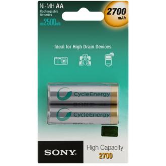 Аккумуляторы Sony АA, NH-2700 мАh, 2 шт/<wbr>уп - Officedom (1)