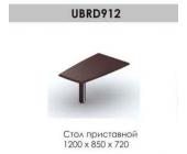 Стол приставной Brighton UBRD912, 1200*850*720, венге/алюминий | OfficeDom.kz