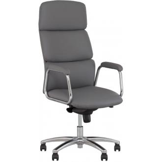 Кресло для руководителя CALIFORNIA STEEL CHROME, черный - Officedom (1)