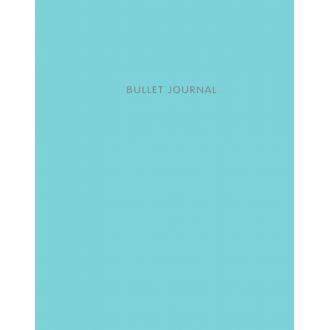 Блокнот Bullet Journal (Бирюзовый) 162x210мм, твердая обложка, пружина, блокнот в точку, 120 стр. - Officedom (1)