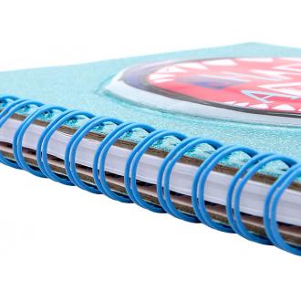 Блокнот Акула на спирали/ личный дневник/ дневник для девочки/ блокнот для мальчика 60 листов, 144*212мм - Officedom (3)