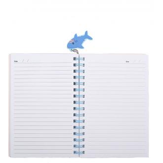 Блокнот Акула на спирали/ личный дневник/ дневник для девочки/ блокнот для мальчика 60 листов, 144*212мм - Officedom (2)