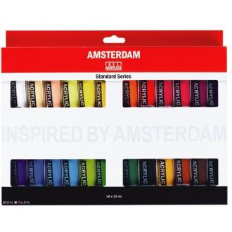 Набор акриловых красок AMSTERDAM STANDART, 24*20 мл. - Officedom (1)