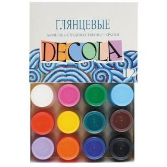 Набор акриловых красок Decola, глянцевый 12 цв. х 20 мл - Officedom (1)