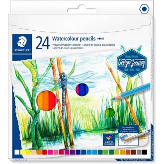 Набор цветных авкварельных карандашей 24 шт - Officedom (1)